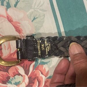 SMITH Women's Braided Belt with Gold Buckle